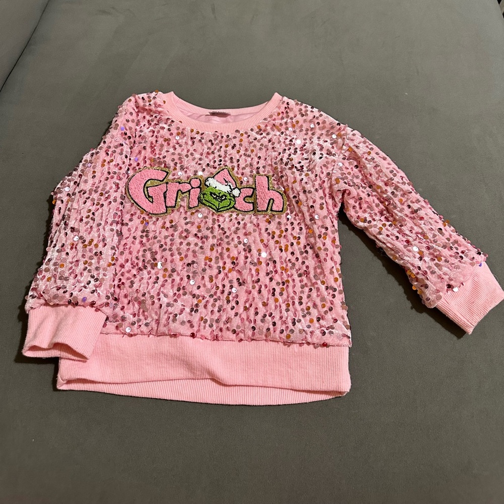 Toddler girls Grinch sweatshirt